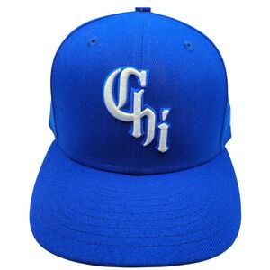 New Era 59FIFTY Chicago Chi Fitted Hat Royal Blue MLB Size 7 1/4 Grey Brim